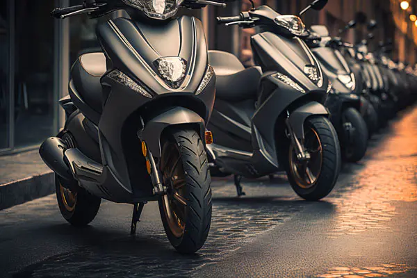 Electric motorcycle style favored by young people